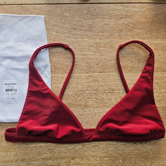 Ark Swimwear - Bralette - Burgundy Red - M - Picture 2 of 2
